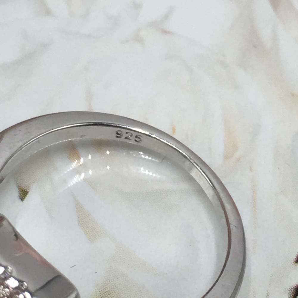 14k white gold diamond engagement ring wedding - Picture 7 of 8